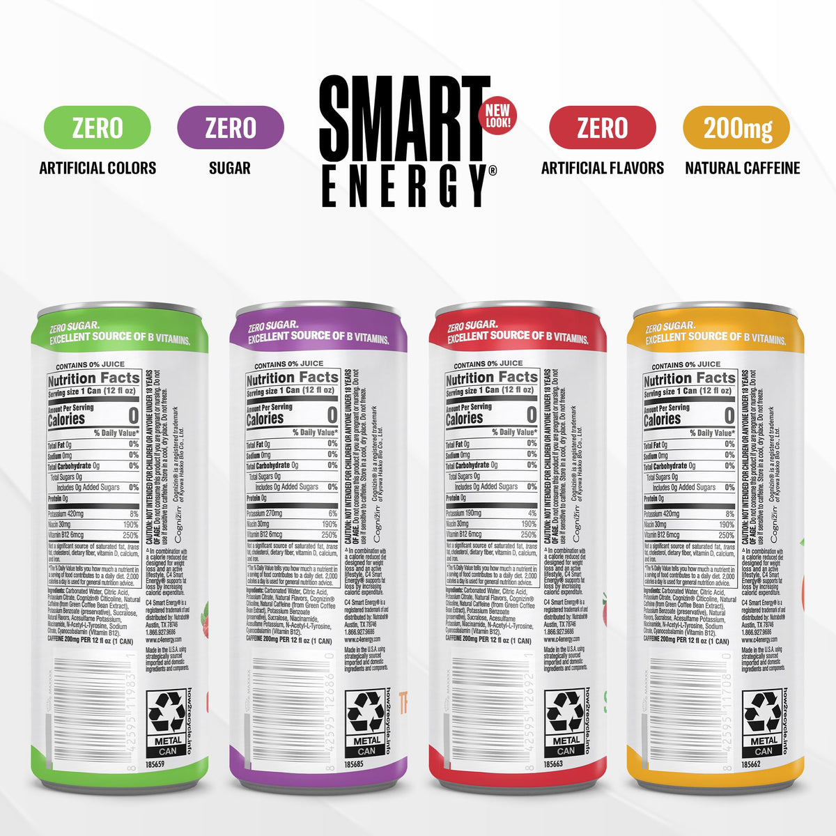 C4 Smart Energy Strawberry Guava can provides sugar-free refreshment on the go