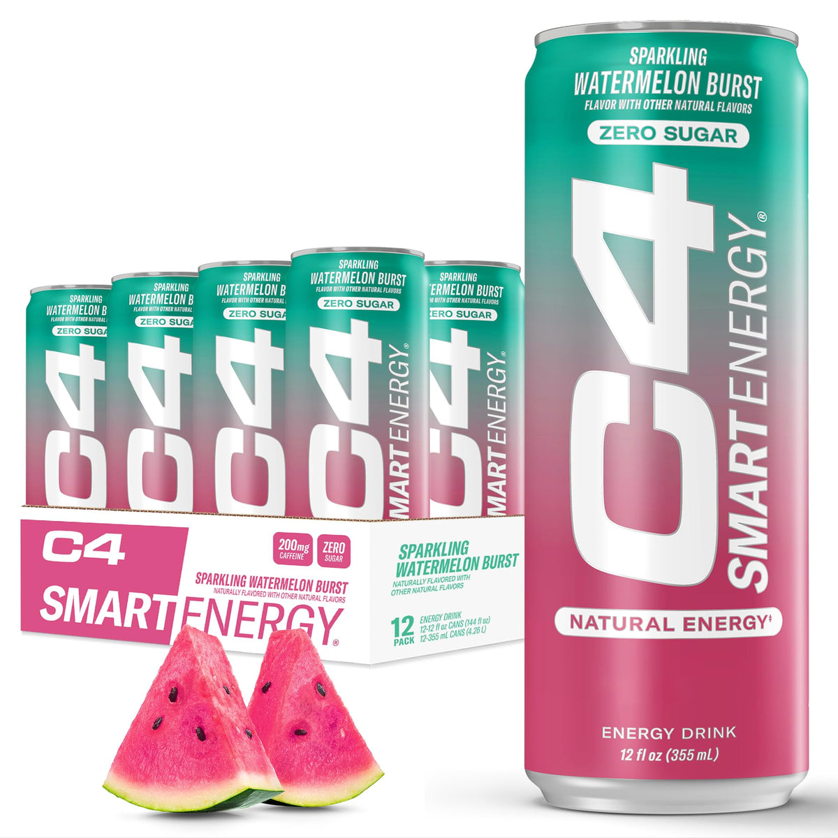 C4 Smart Energy Watermelon Burst can ready for a clean energy boost on the go