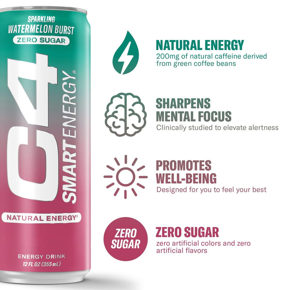Pouring C4 Watermelon Burst for a refreshing caffeine pick me up