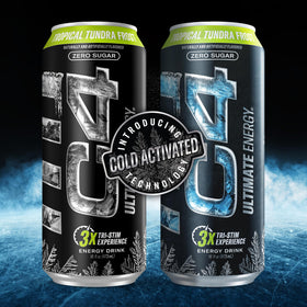 C4 Ultimate Frost highlights 300mg caffeine plus TeaCrine and Dynamine.