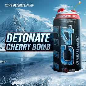 C4 Ultimate Frost can opening reveals a cold, refreshing energy boost