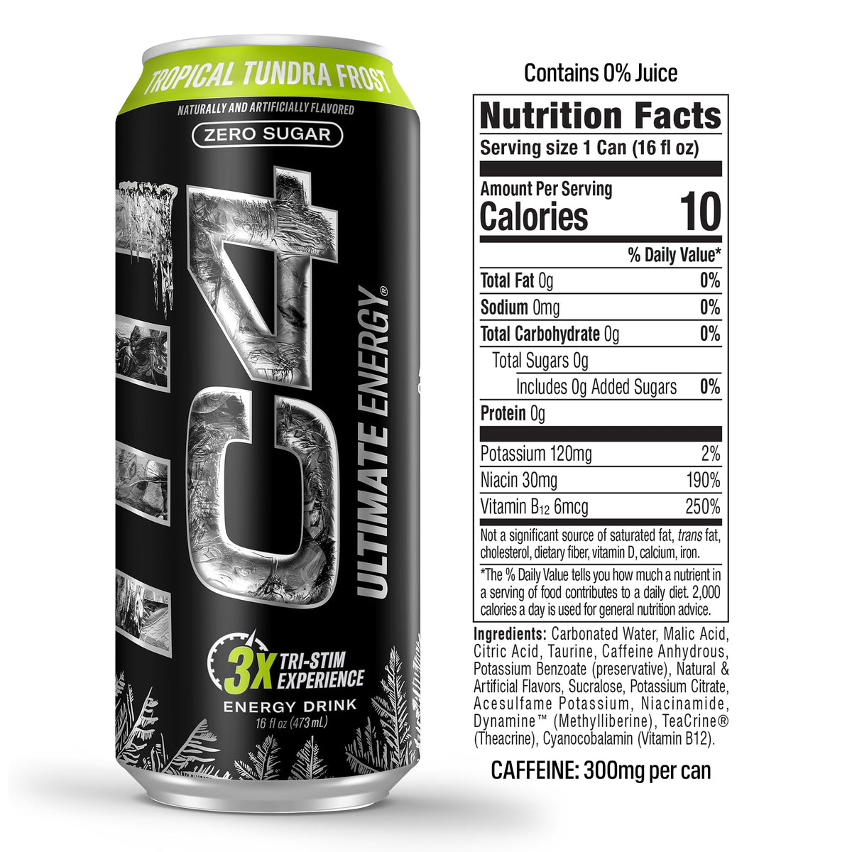C4 Ultimate Frost being enjoyed on the go for a turbo boost.