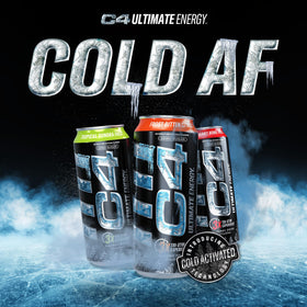 C4 Ultimate Frost front-label emphasizes zero sugar and bold energy