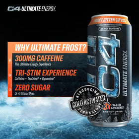 C4 Ultimate Frost pack-12-count shows bulk energy for busy days