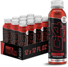 C4 Ultimate non-carbonated bottle pour showcases bold energizing formula for focused workouts.
