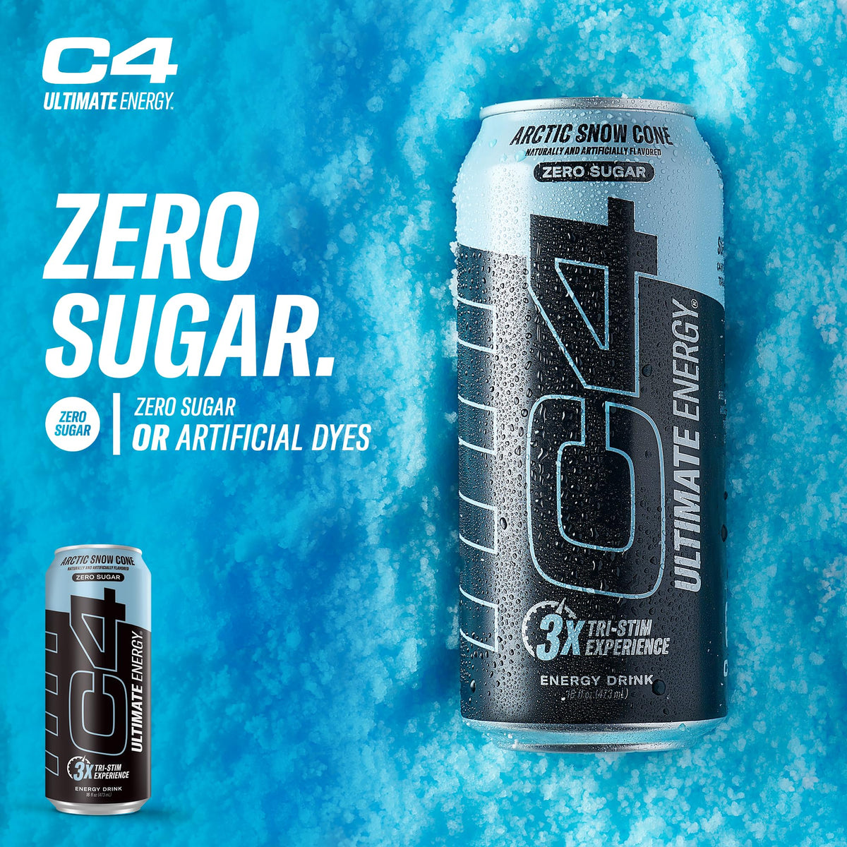 Gym bag scene suggests easy pre-workout energy with C4 Ultimate Sugar Free Energy Drink.