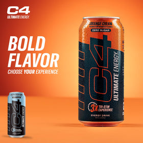 12-pack front view shows convenient on-the-go fueling with C4 Ultimate Energy.