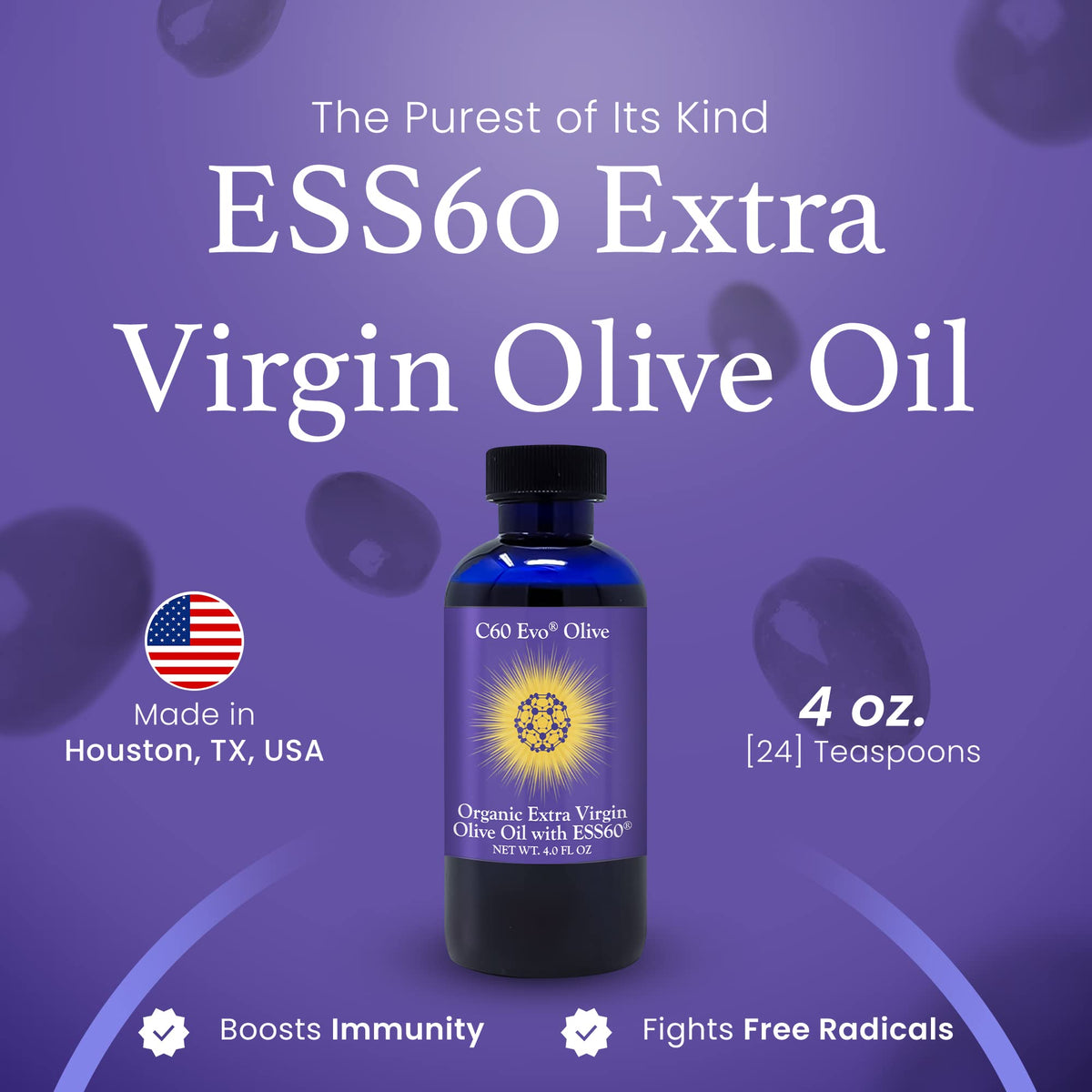 C60 Evo Olive Oil pour shows smooth flow and easy dosing.