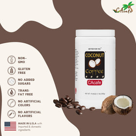 CAcafe coconut coffee cup splash – rich aroma and smooth flavor for a comforting hot drink