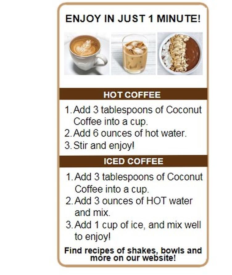 CAcafe coconut coffee packaging front – premium packaging conveys freshness and quality