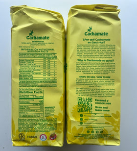 Cachamate Yerba Mate Herbal Blend cup ready for a refreshing infusion.