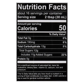 Label close-up of Cackalacky Cheerwine Sweet BBQ Sauce highlighting natural ingredients.