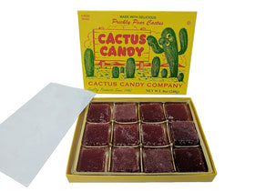 Cactus Candy Company 6-pack packaging close-up showing shareable snack value.