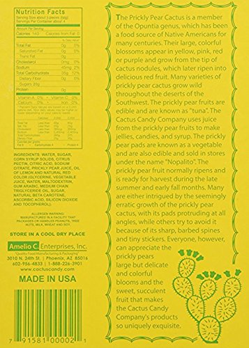 Cactus Candy Company soft sugar-sanded texture invites gentle, chewy bites.