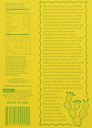Cactus Candy Company real prickly pear fruit spotlight for natural ingredients.