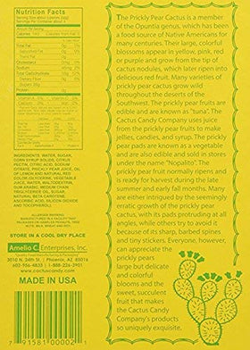 Cactus Candy Company real prickly pear fruit spotlight for natural ingredients.