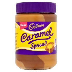 Cadbury Caramel Spread jar with creamy chocolate caramel for toast and desserts