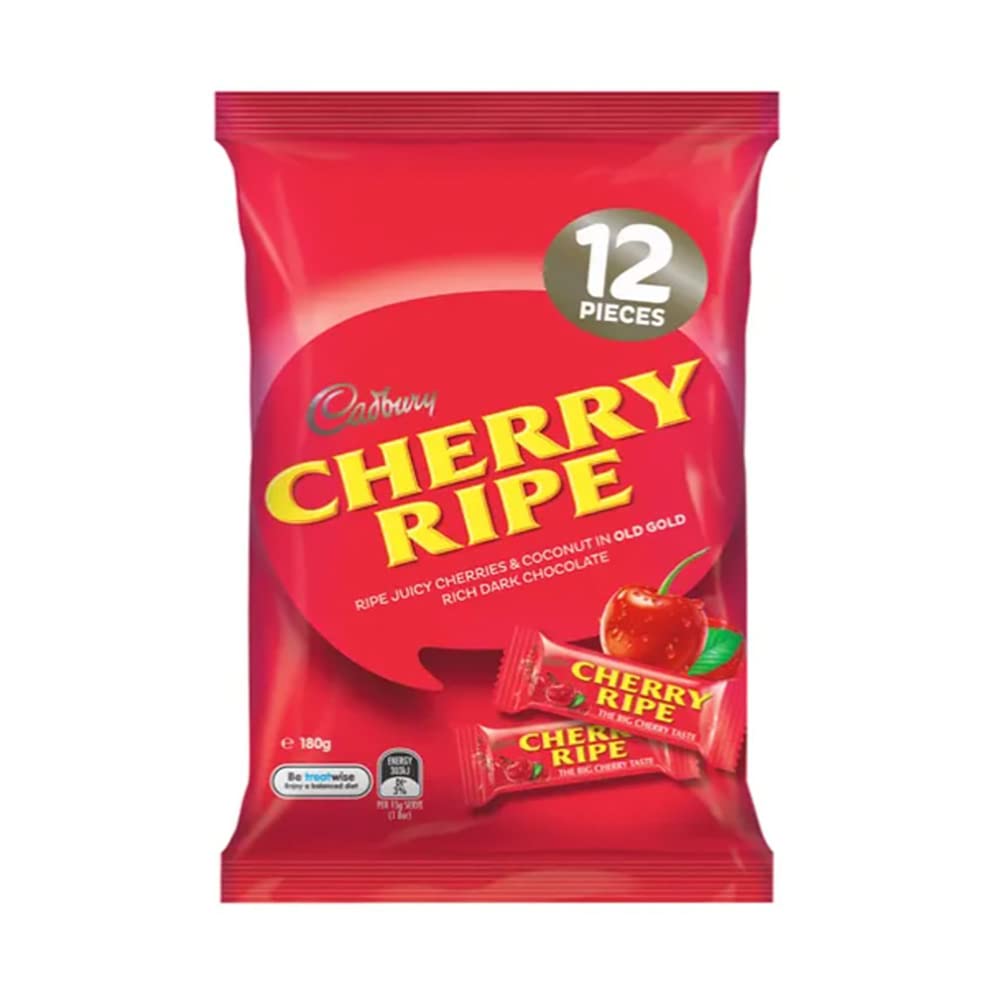 Cadbury Cherry Ripe Multipack box, ideal for sharing.