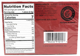 Cadbury Clove Chewing Gum open pack showing convenient snack and breath-freshening option.