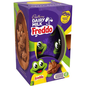 Cadbury Dairy Milk Freddo Egg 90g front view, perfect for Easter gifting.