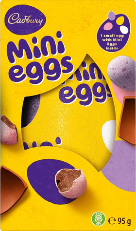 Cadbury Dairy Milk mini eggs inside shell with crunchy sugar coating