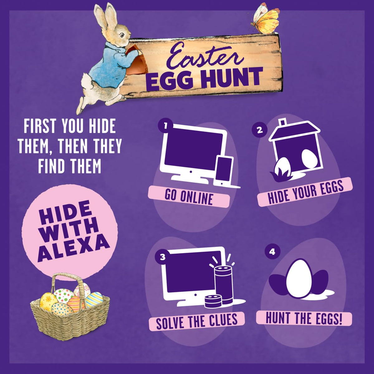 Cadbury Easter Egg Hunt Pack packaged for UK-imported quality and easy gifting