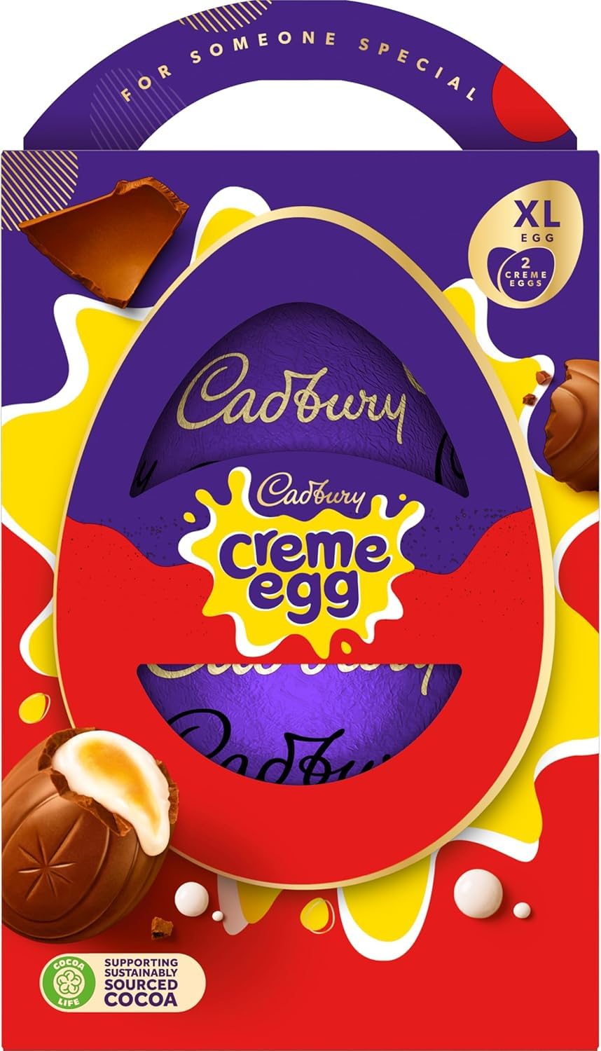 Cadbury Easter gift pack featuring the Extra Large egg, ready for baskets