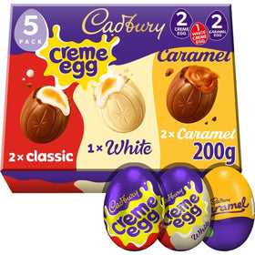 Cadbury mixed eggs pack front view, ideal for sharing at Easter