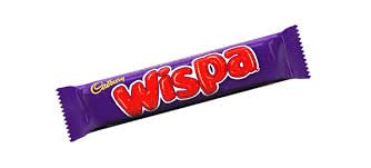 Cadbury Wispa packaging visuals show recyclable materials.