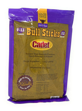Cadet Gourmet Bully Sticks 12-Inch Pack serving platter for on-the-go treats