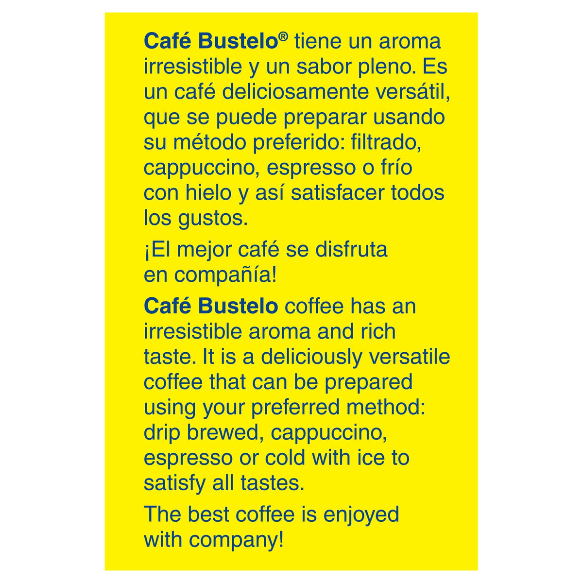 Cafe Bustelo espresso ground coffee brick aroma ready to elevate your dark roast experience