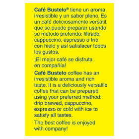 Cafe Bustelo espresso ground coffee brick aroma ready to elevate your dark roast experience