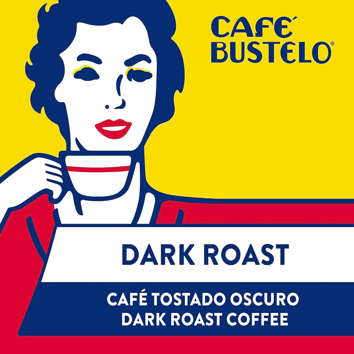 Cafe Bustelo espresso ground coffee brick on kitchen counter ready for quick brewing