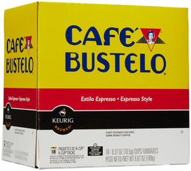 Close-up of Cafe Bustelo espresso-style brew highlighting bold, full-bodied flavor.