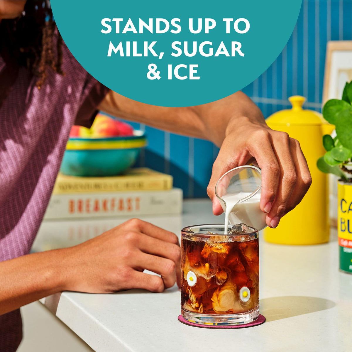 Hot or iced Café Bustelo coffee with bold flavor