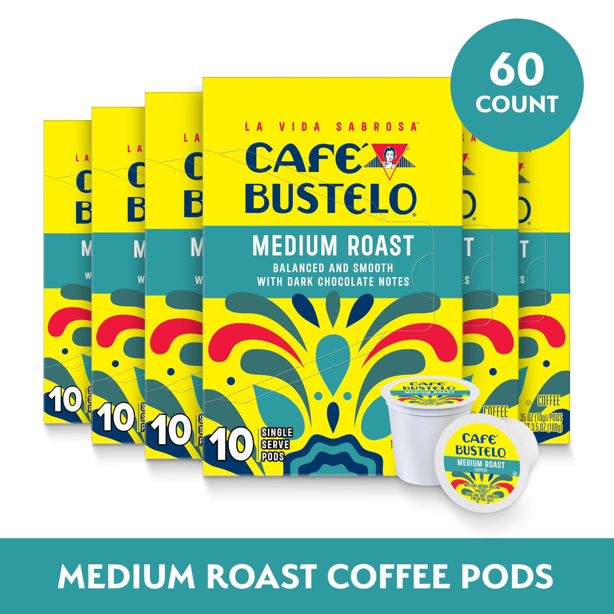 Café Bustelo pods compatible with Keurig brewers for quick brew