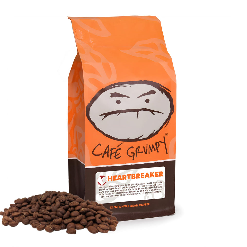 Café Grumpy Heartbreaker bag front with premium beans for everyday brewing.