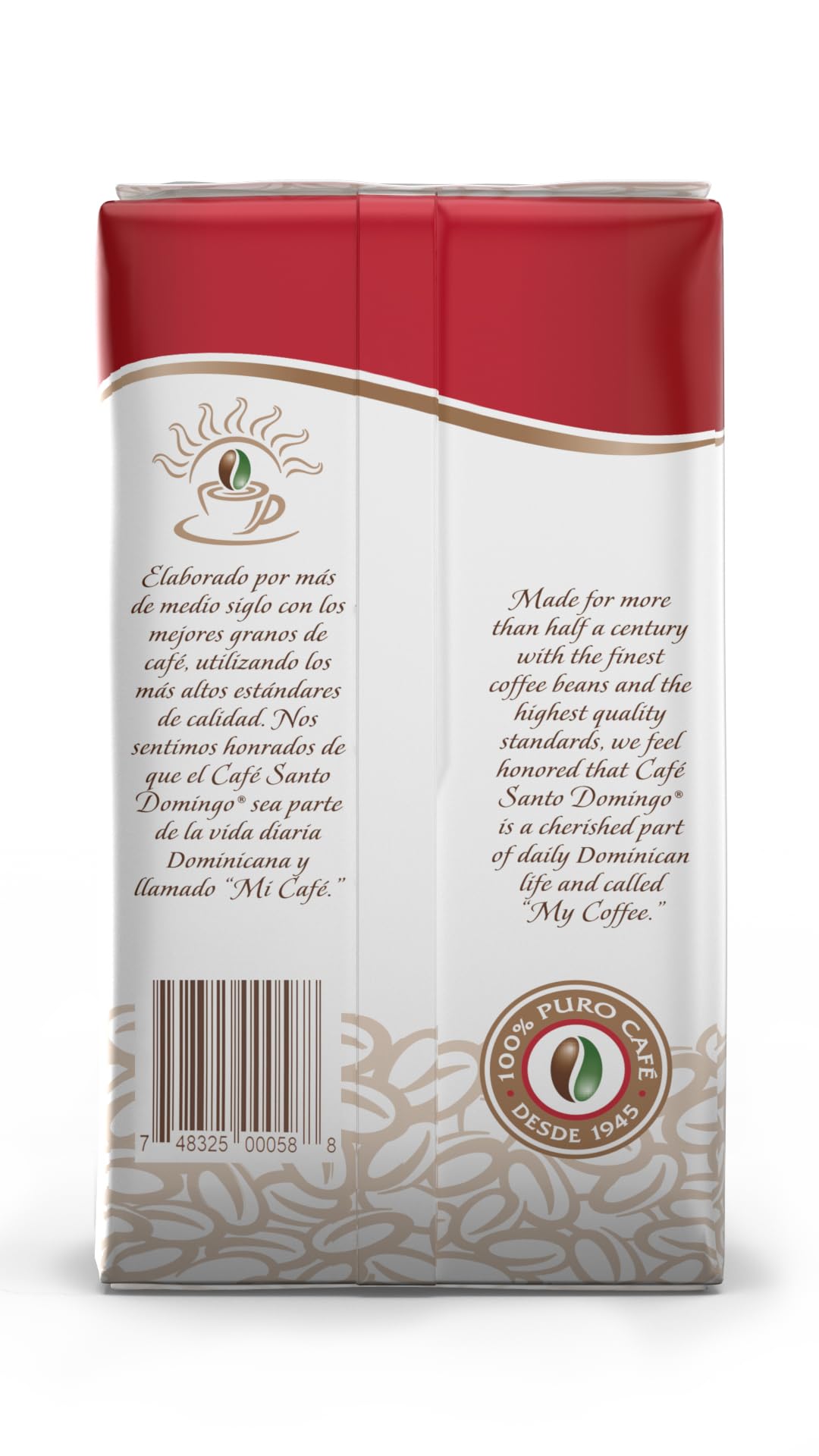 Café Santo Domingo medium-roast aroma image highlights balanced flavor for espresso or drip prep.