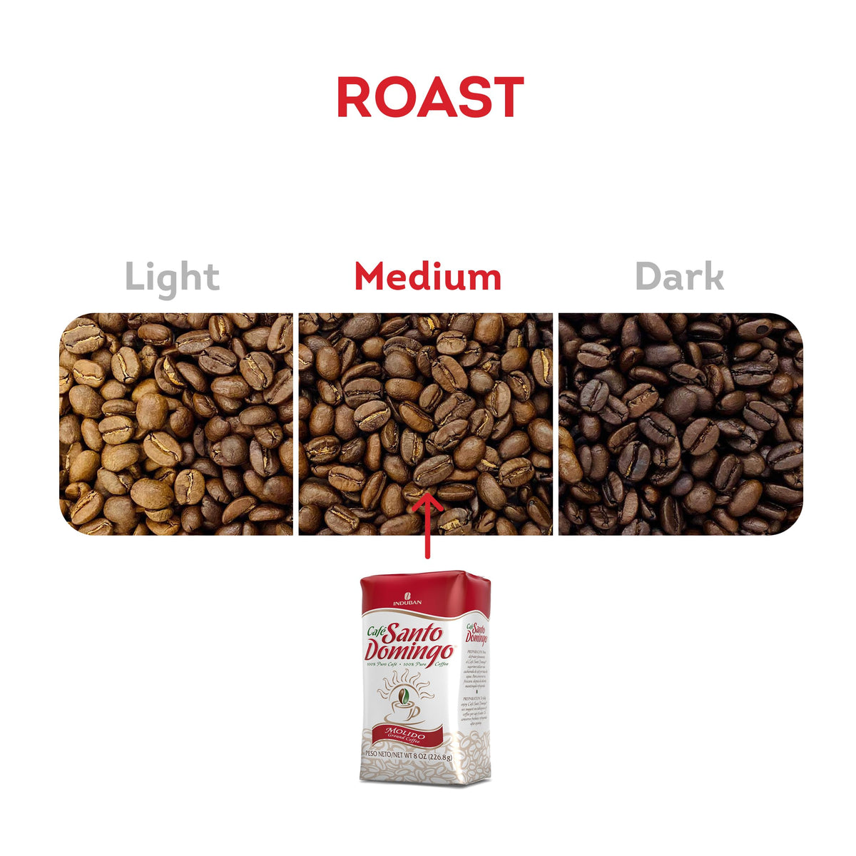 Café Santo Domingo rich flavor profile shows caramel, vanilla, hazelnut notes for a comforting cup.