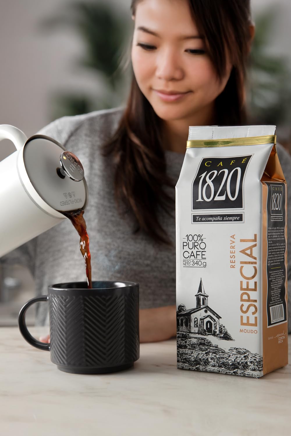 Brewed Café 1820 Special Reserve cup ready for tasting