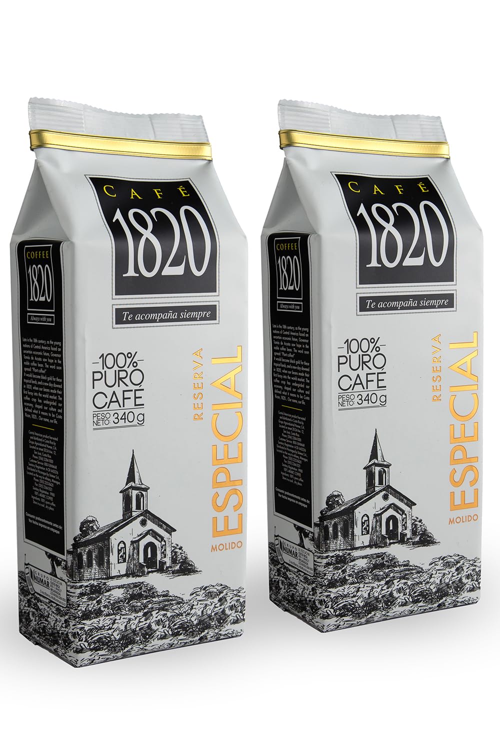 Café 1820 Special Reserve front-pack showcasing premium Costa Rican Arabica