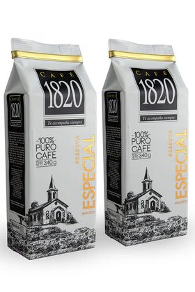 Café 1820 Special Reserve front-pack showcasing premium Costa Rican Arabica