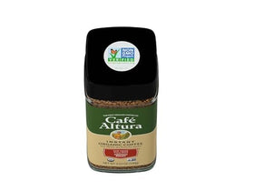 Cafe Altura smooth cup beside ingredients, daily ritual convenience.