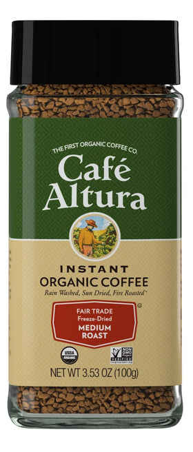 Cafe Altura instant coffee cup ready in seconds for a fast morning boost.