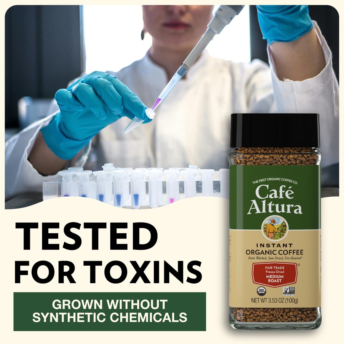 Cafe Altura recyclable packaging preserves freshness and reduces waste.