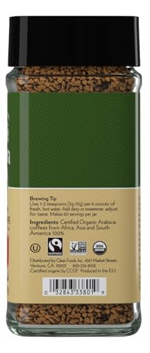 Cafe Altura instant coffee dissolves in water, versatile for lattes.