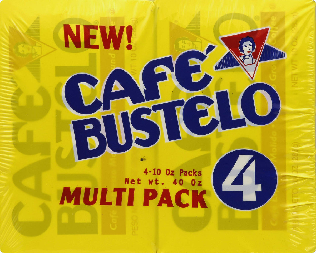 Cafe Bustelo espresso coffee bricks ready to brew with bold aroma.