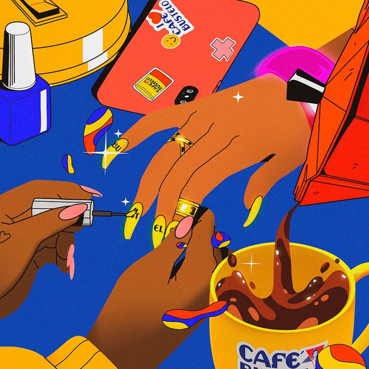 Cafe Bustelo espresso pods close-up, showcasing rich color and texture