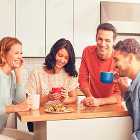Cafe Bustelo espresso roast aroma steam invites a comforting coffee moment.