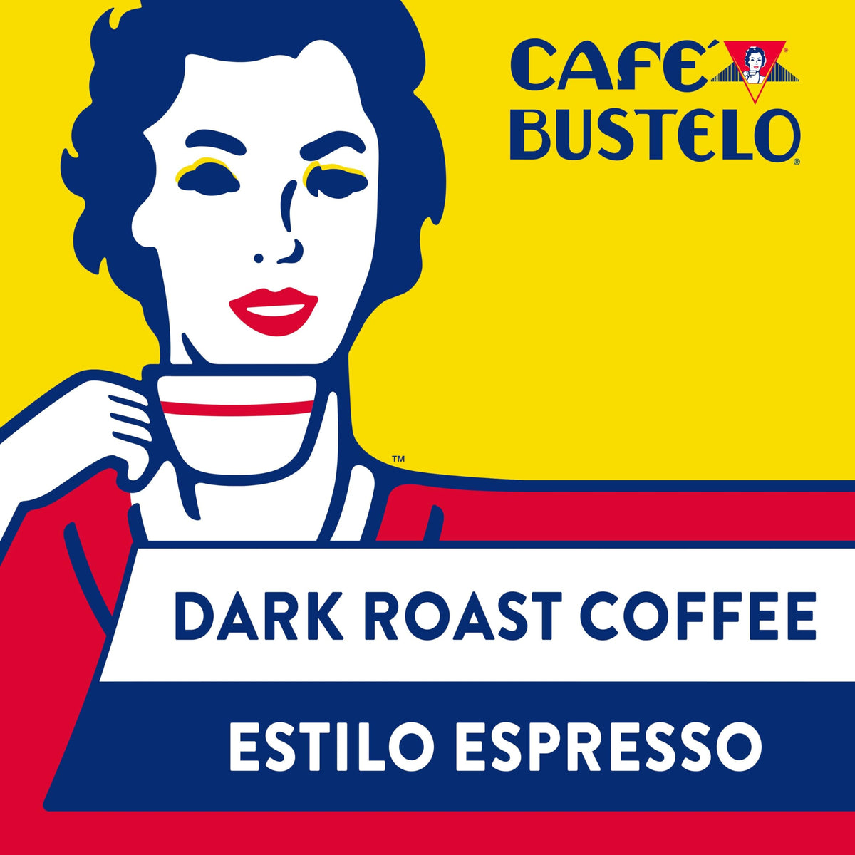 Pouring Cafe Bustelo espresso into a cup for a bold start